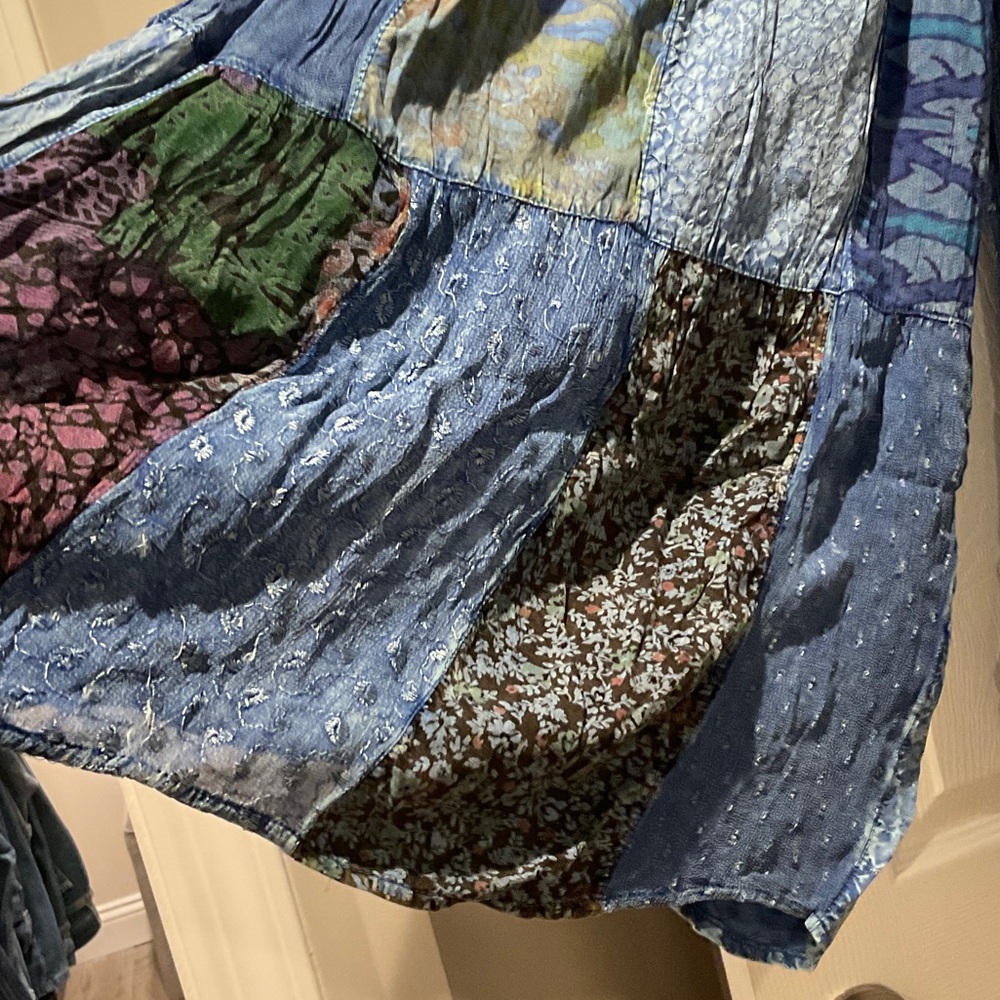 Young Threads Bohemian Patchwork Wide Leg Pants N… - image 2